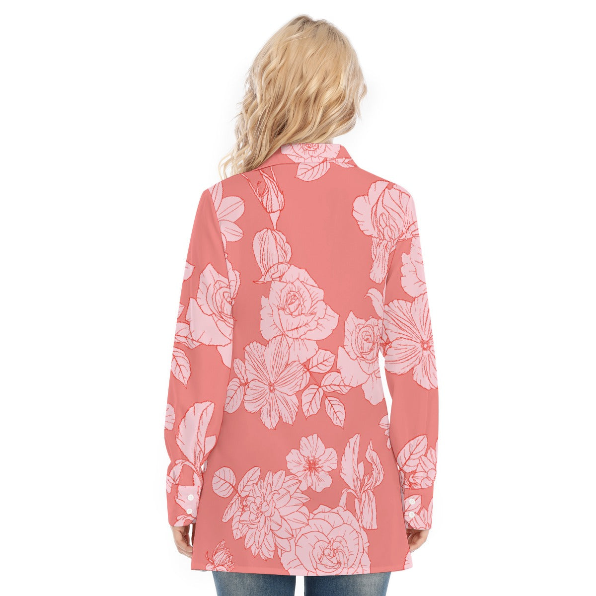 All-Over Print Women's Long Shirt