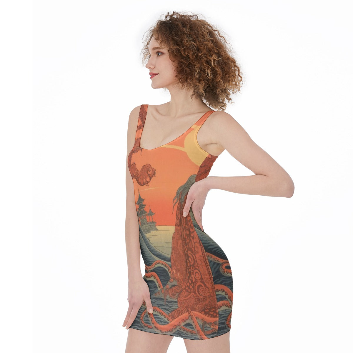 All-Over Print Women's Bodycon Dress