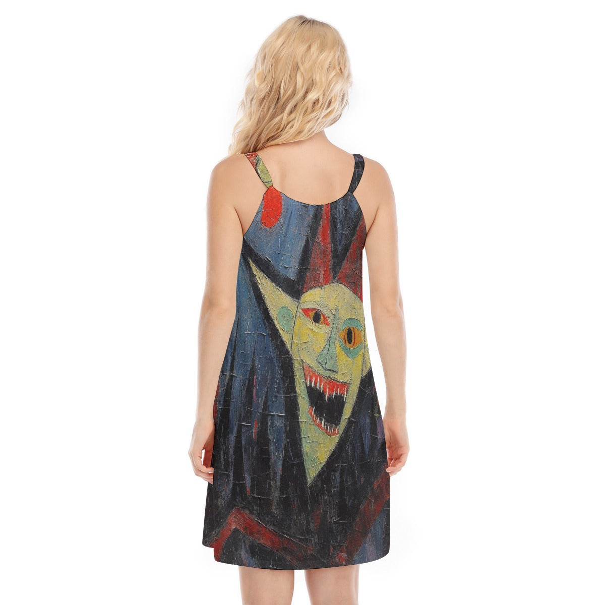 All-Over Print Women's O-neck Cami Dress