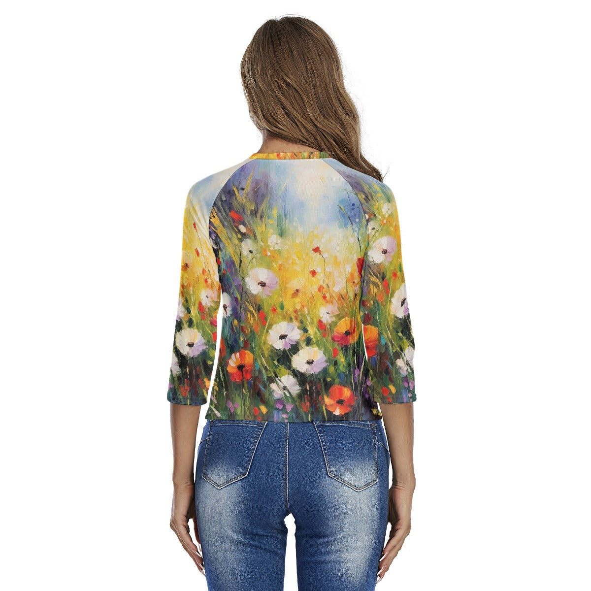 All-Over Print Women's Raglan Sleeves T-shirts