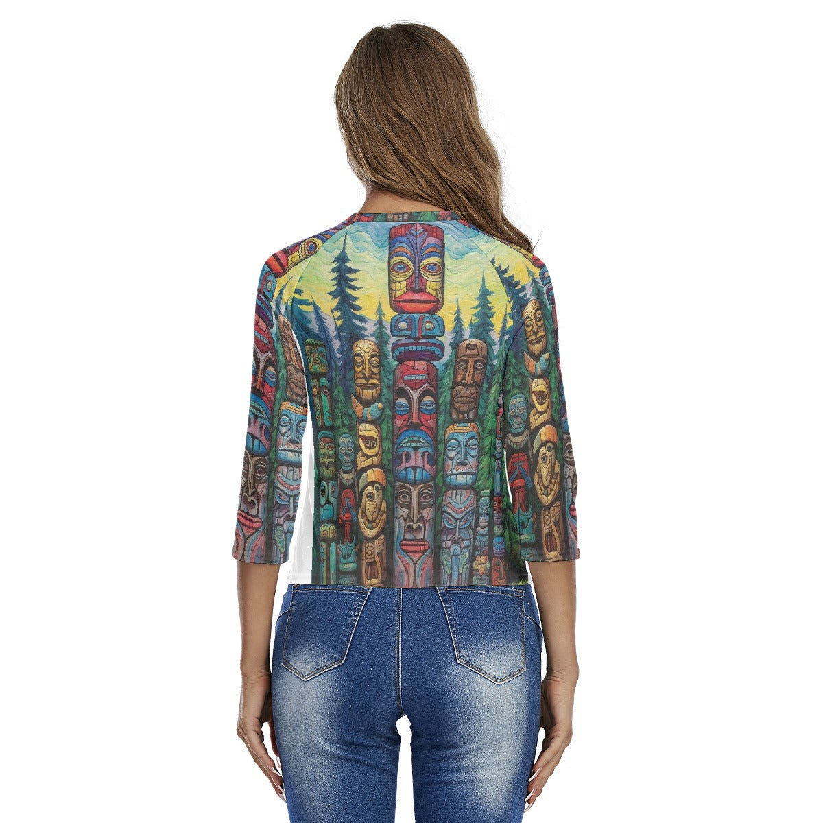 All-Over Print Women's Raglan Sleeves T-shirts