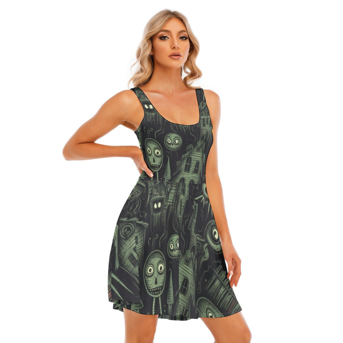 All-Over Print Women's Tank Vest Dress