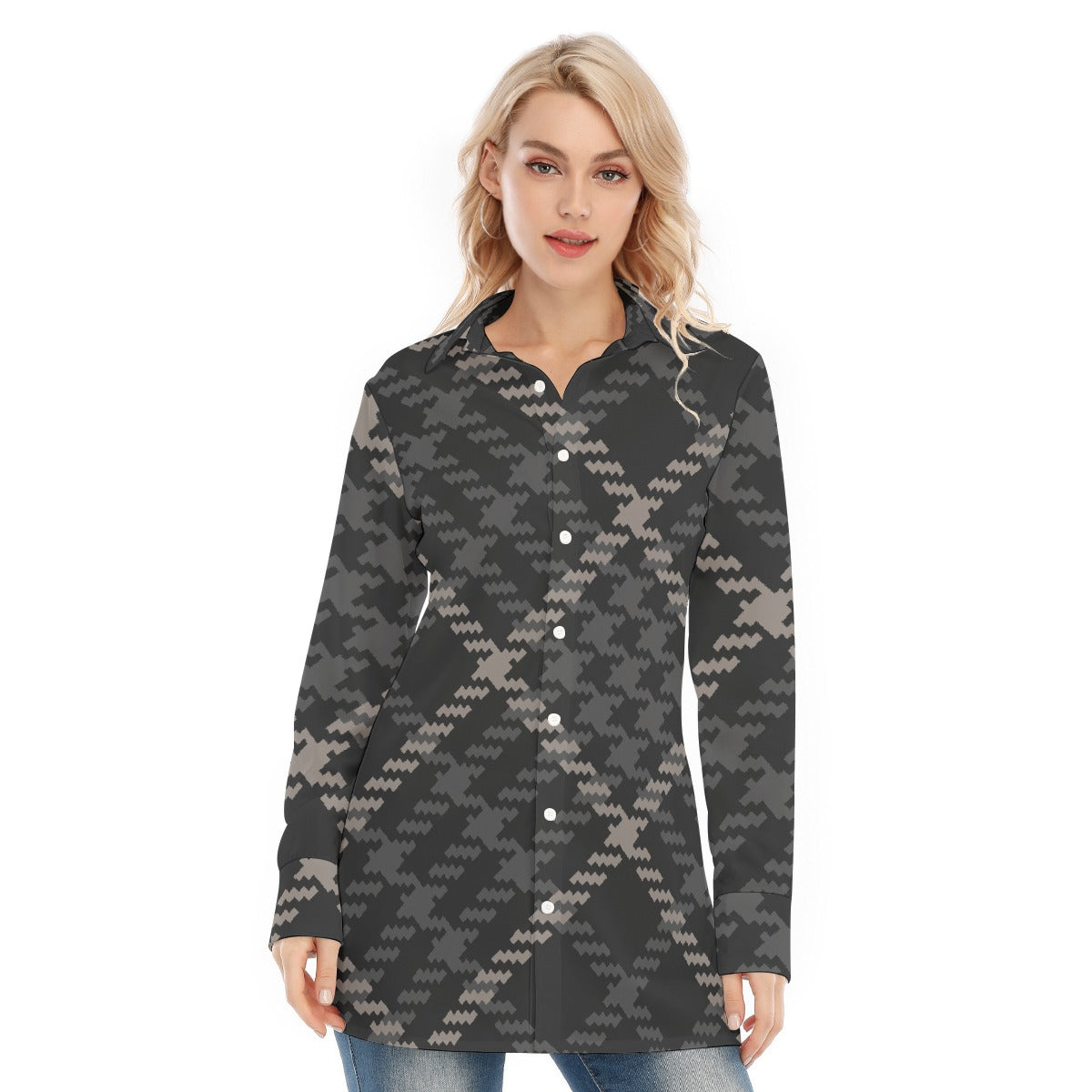 All-Over Print Women's Long Shirt