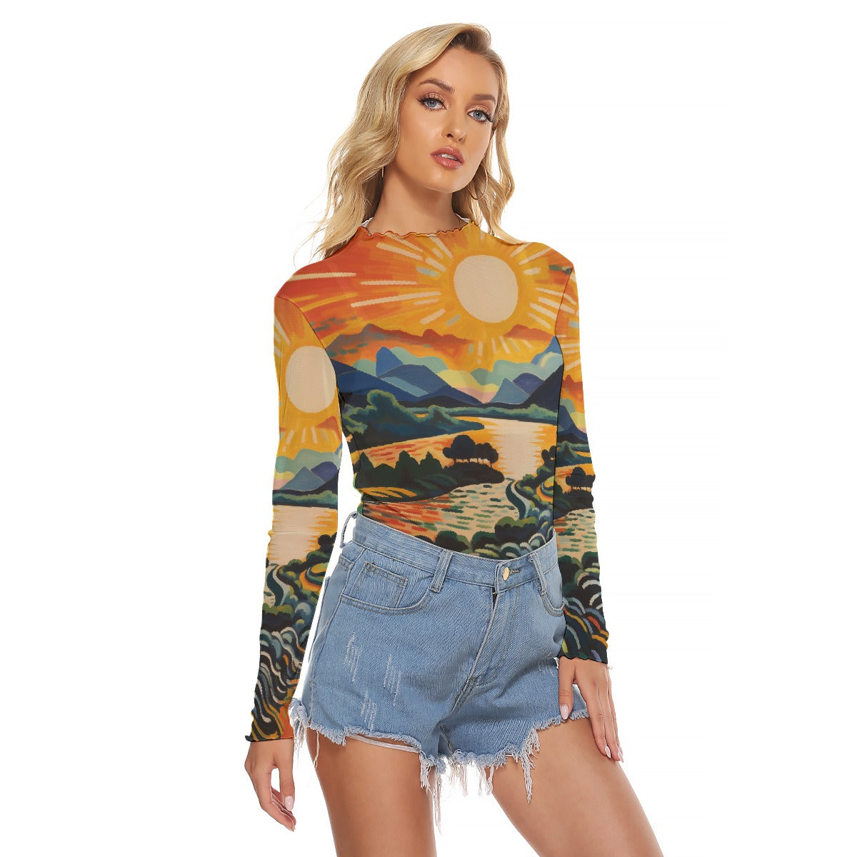 All-Over Print Women's Mesh T-shirt