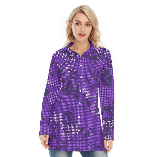 All-Over Print Women's Long Shirt