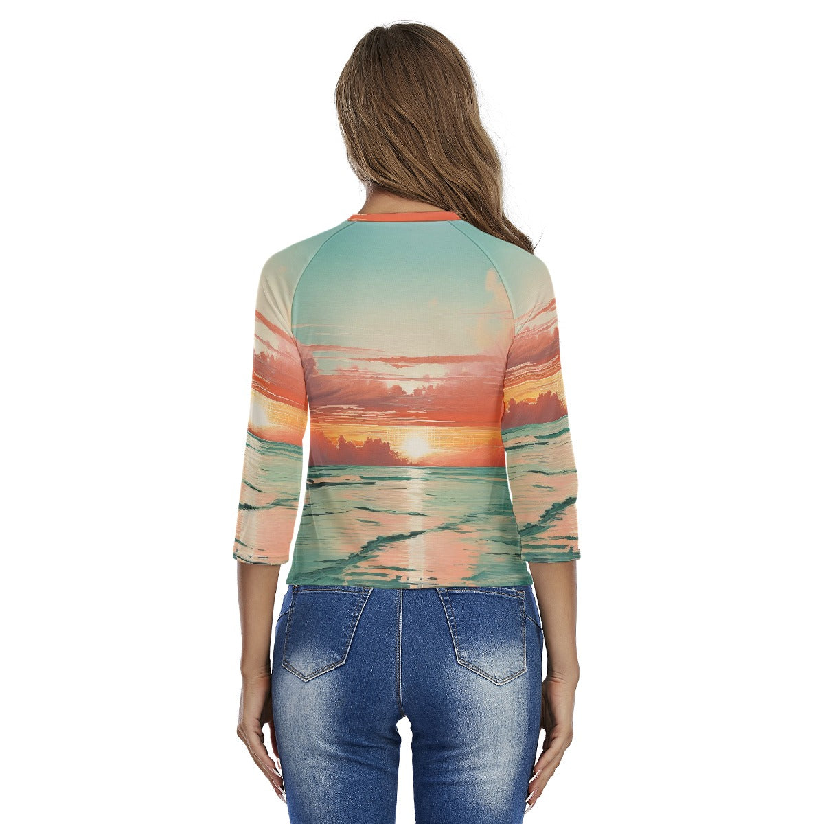 All-Over Print Women's Raglan Sleeves T-shirts