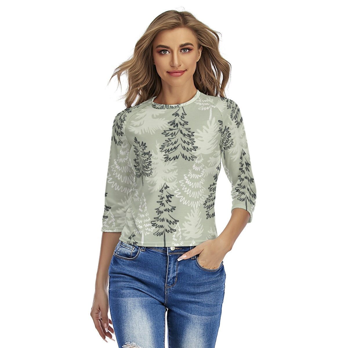 All-Over Print Women's Raglan Sleeves T-shirts