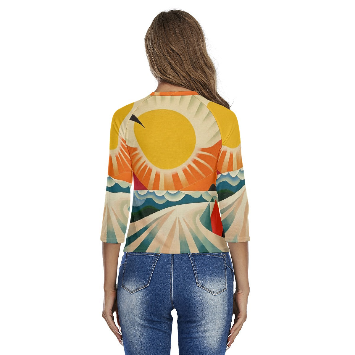 All-Over Print Women's Raglan Sleeves T-shirts