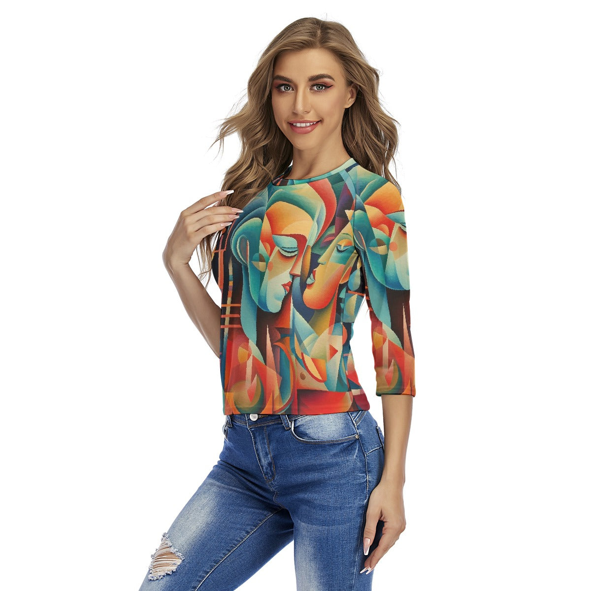 All-Over Print Women's Raglan Sleeves T-shirts