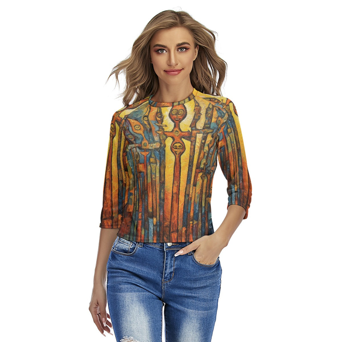 All-Over Print Women's Raglan Sleeves T-shirts