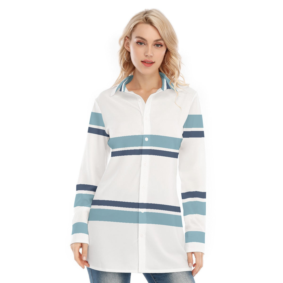 All-Over Print Women's Long Shirt