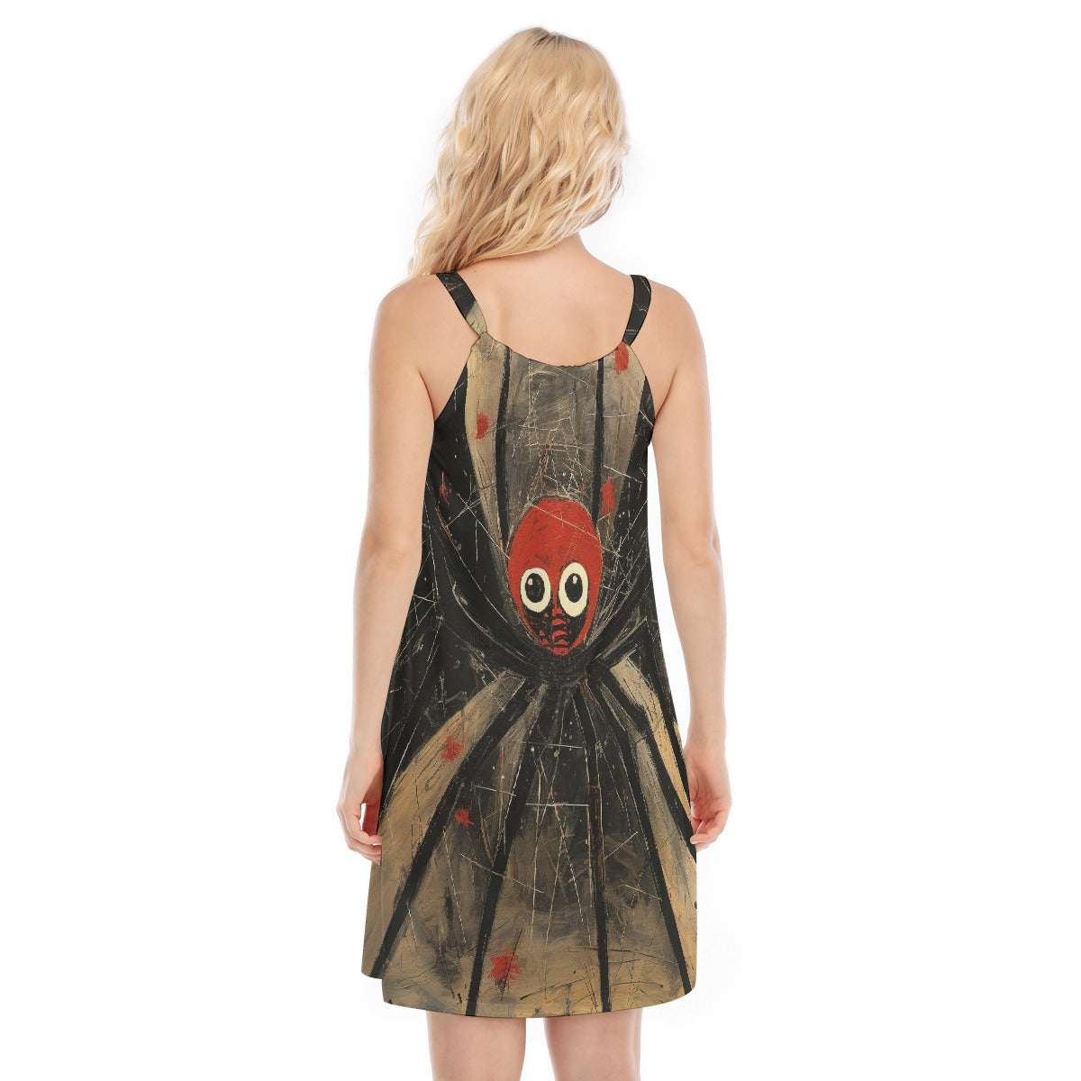 All-Over Print Women's O-neck Cami Dress