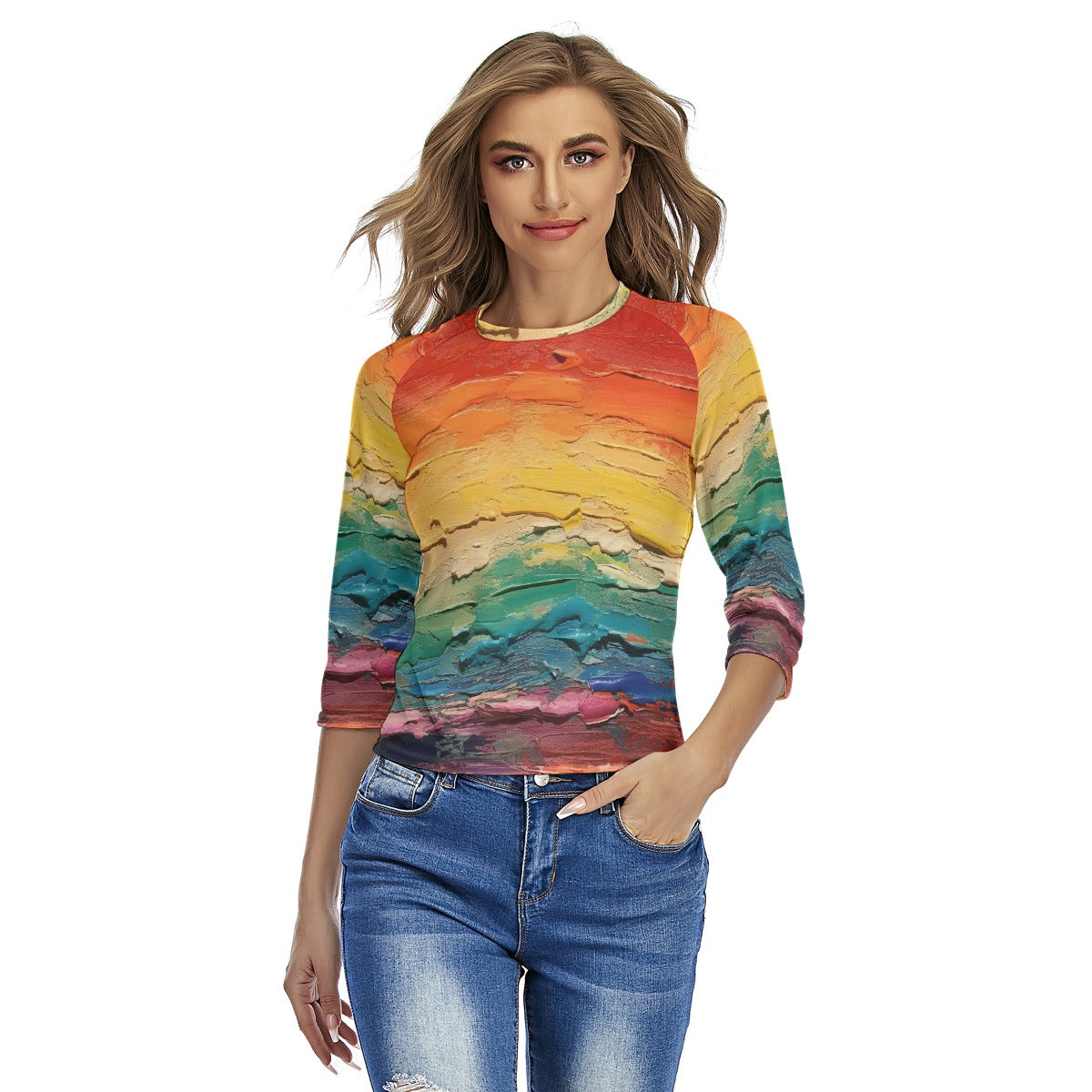 All-Over Print Women's Raglan Sleeves T-shirts