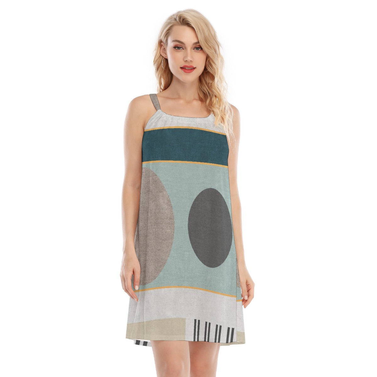 All-Over Print Women's O-neck Cami Dress