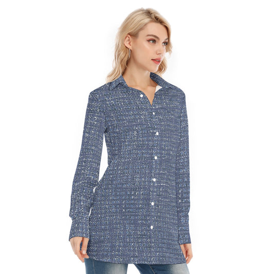 All-Over Print Women's Long Shirt