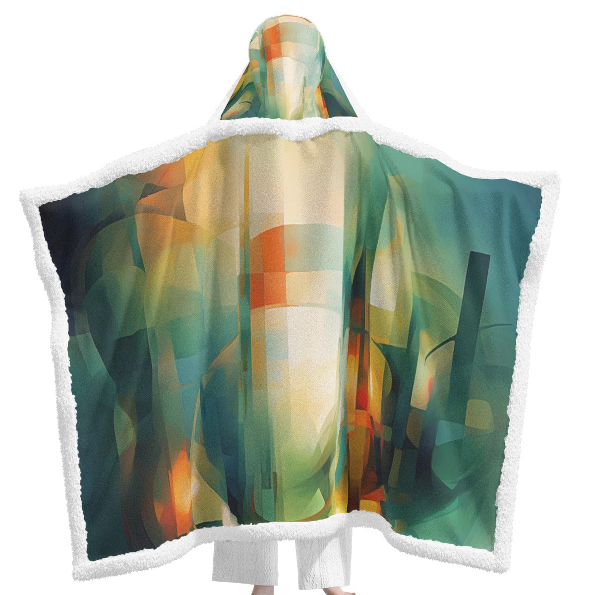 All-Over Print Unisex Wearable Hooded Blanket