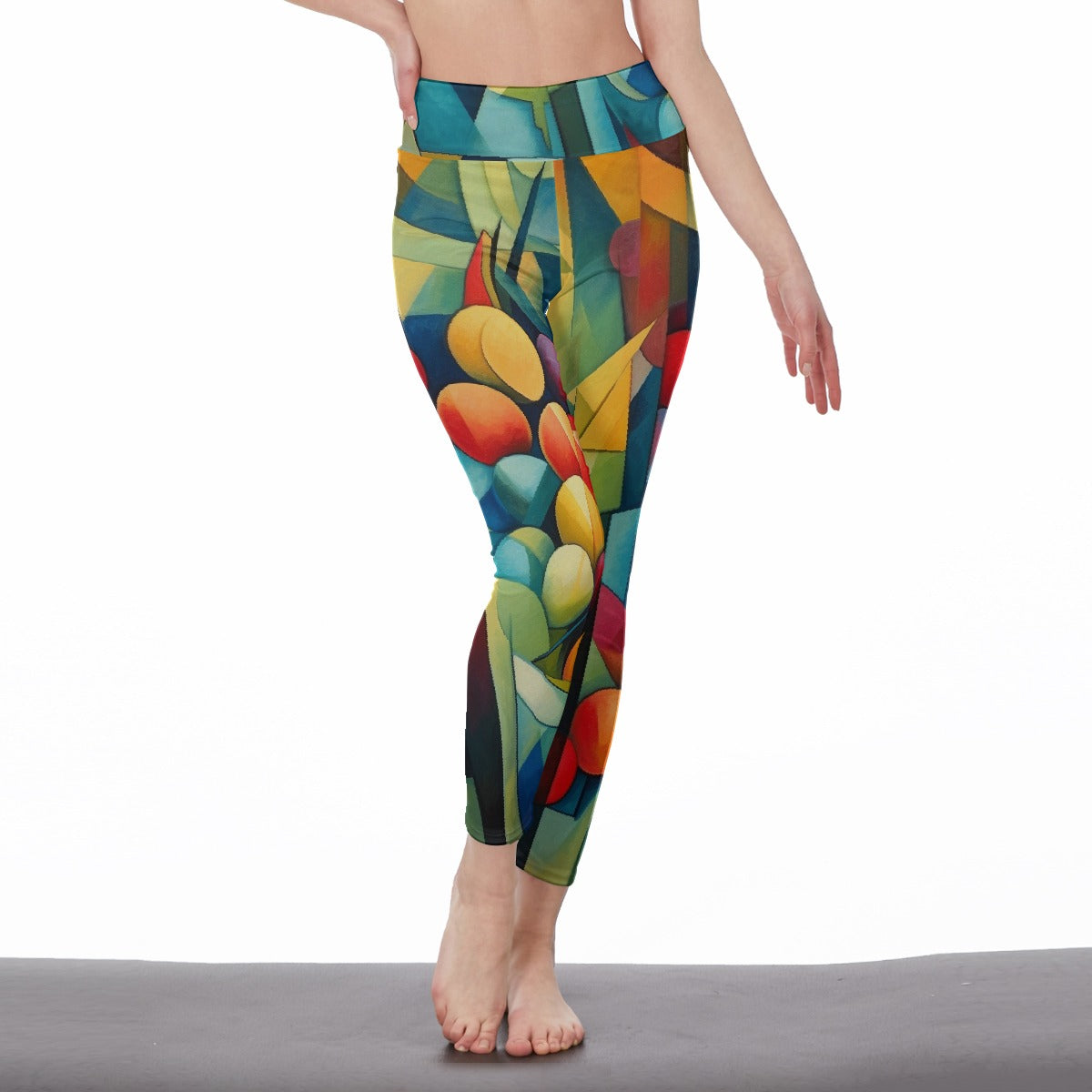 All-Over Print Women's High Waist Leggings | Side Stitch Closure