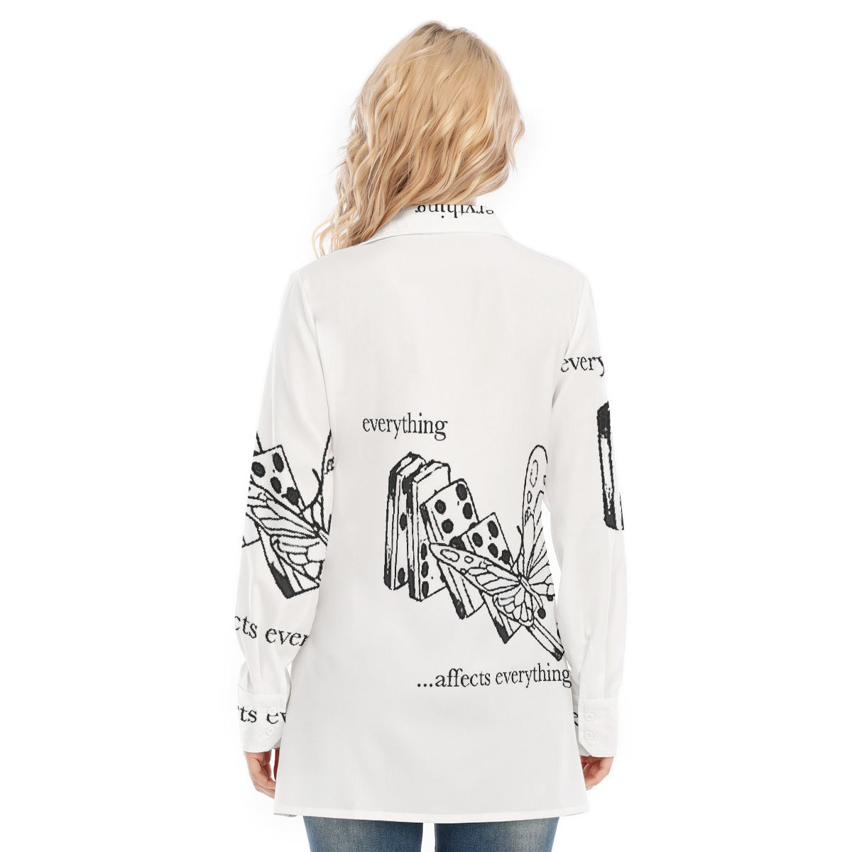 All-Over Print Women's Long Shirt