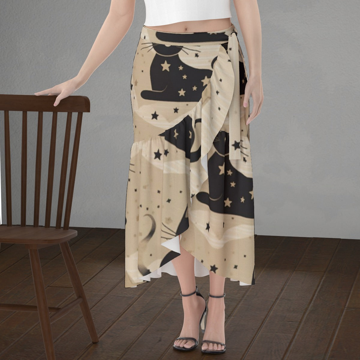 All-Over Print Women's Wrap Skirt