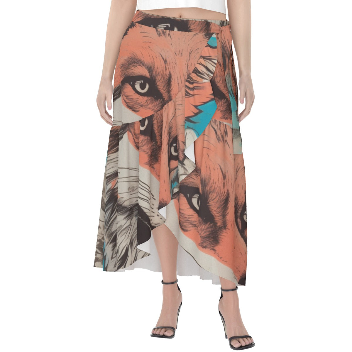 All-Over Print Women's Wrap Skirt