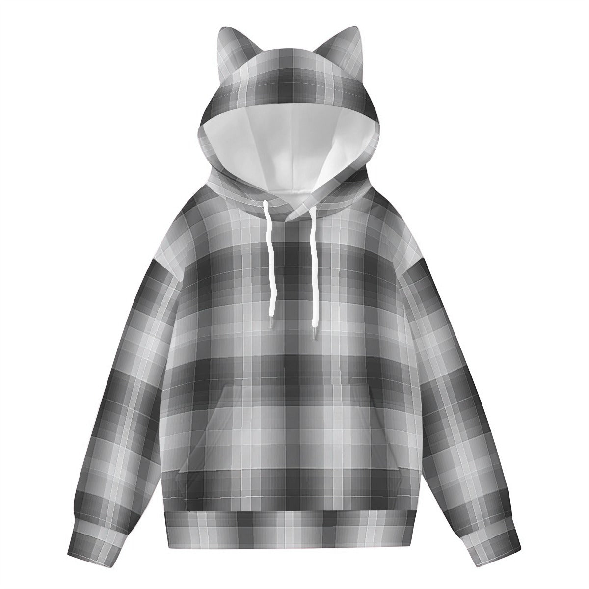 All-Over Print Women’s Hoodie With Decorative Ears