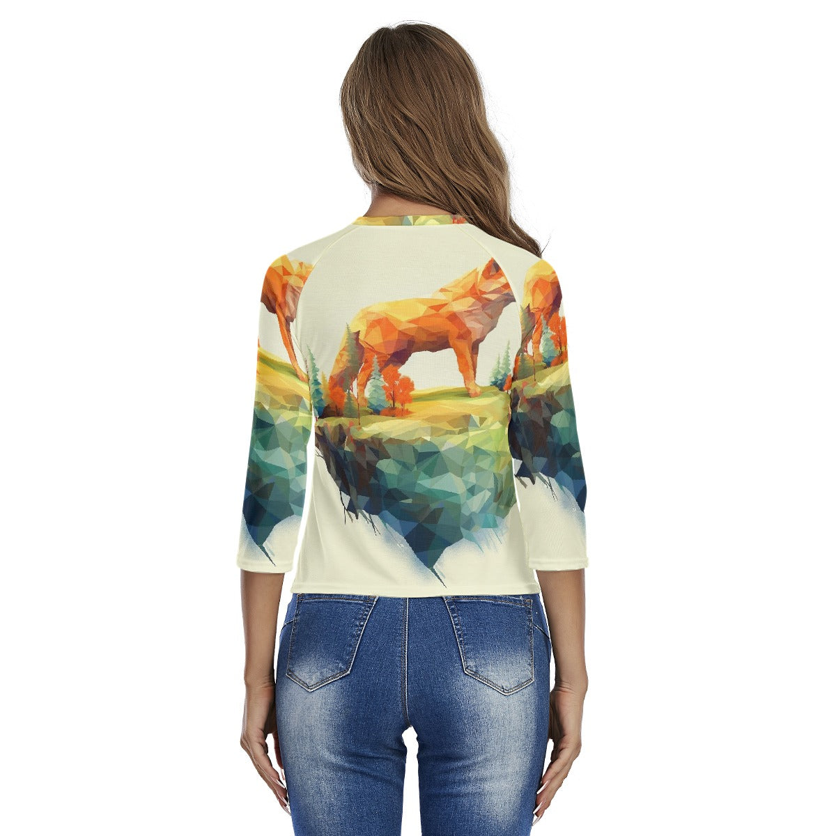 All-Over Print Women's Raglan Sleeves T-shirts