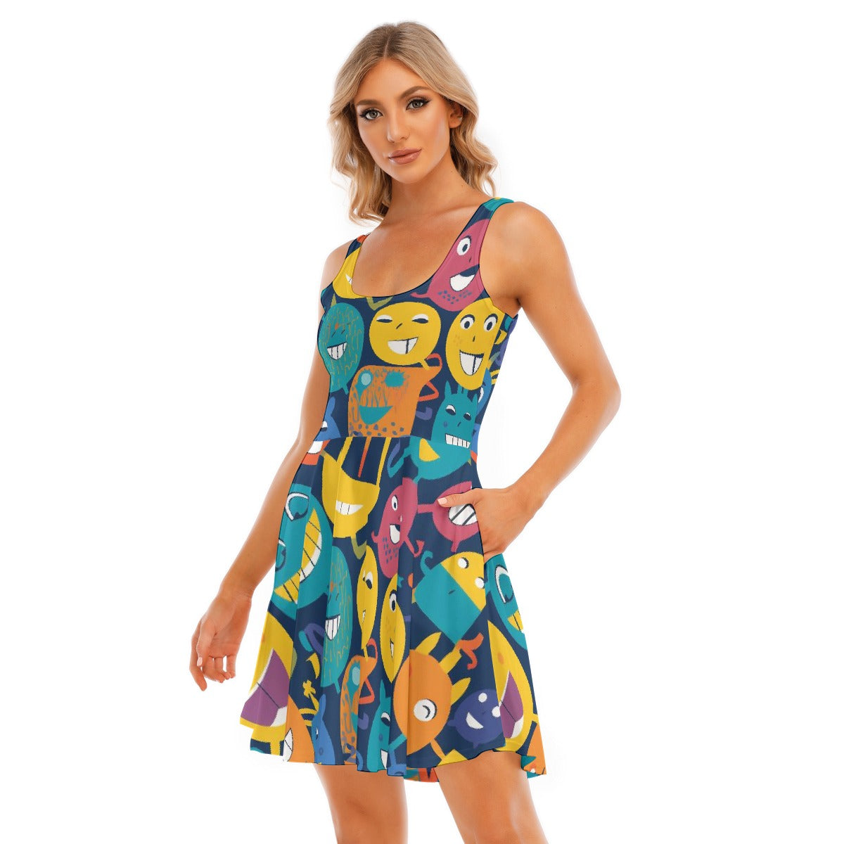 All-Over Print Women's Tank Vest Dress