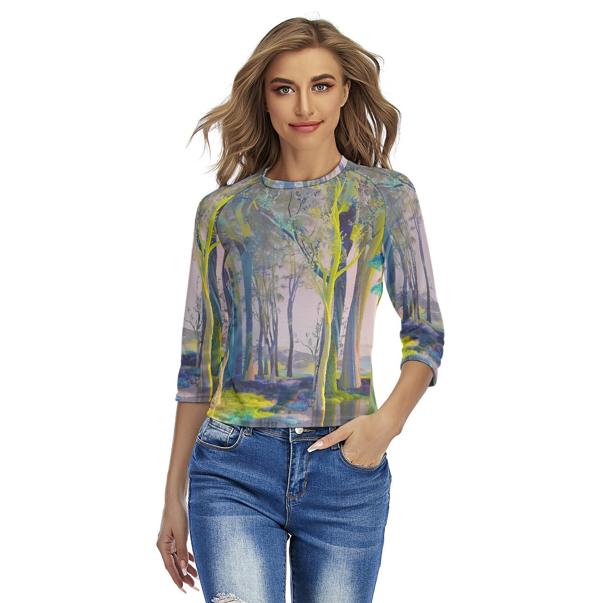 All-Over Print Women's Raglan Sleeves T-shirts