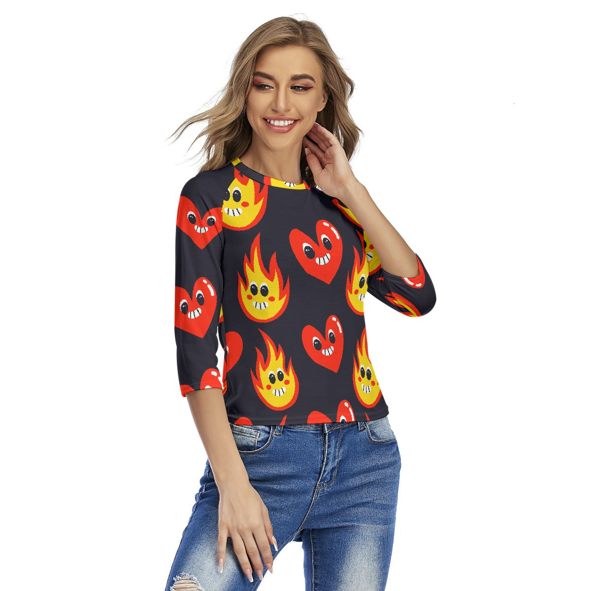 All-Over Print Women's Raglan Sleeves T-shirts