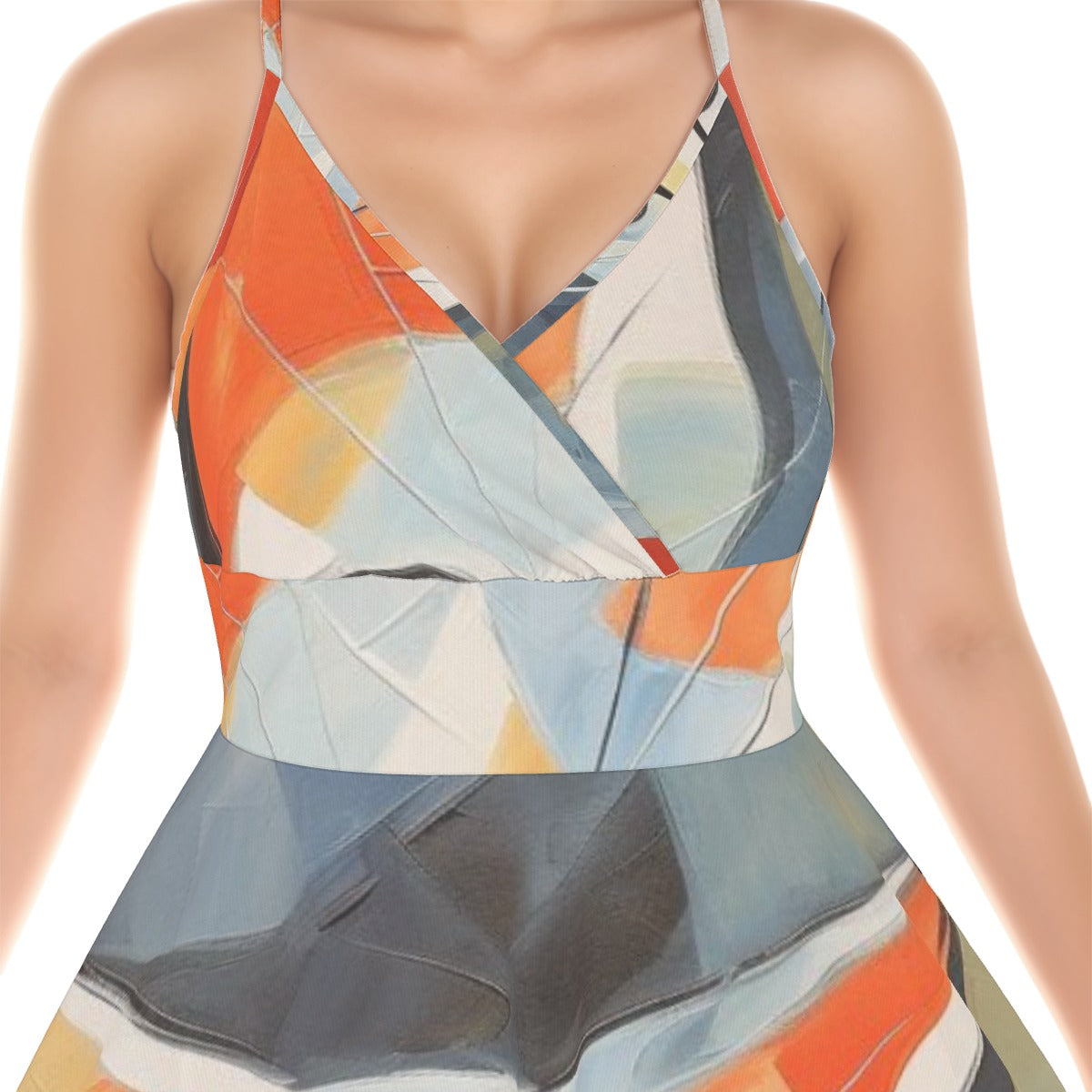 All-Over Print Women‘s Cross Cami Dress