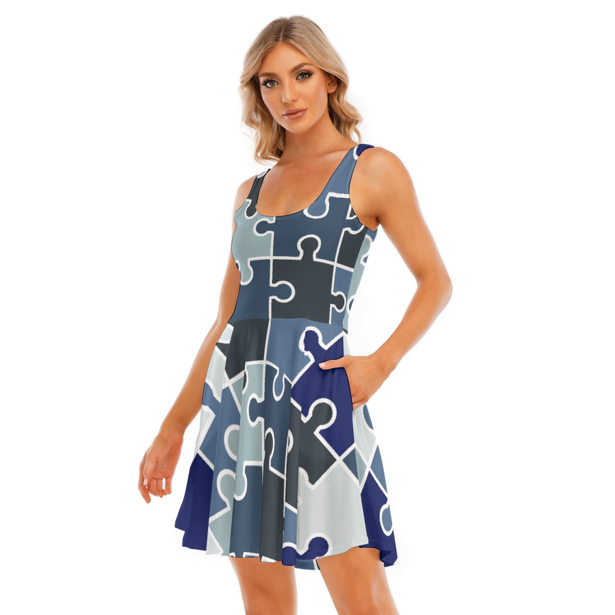 All-Over Print Women's Tank Vest Dress