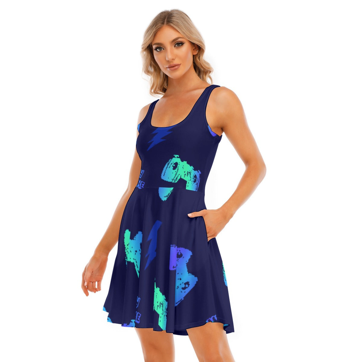 All-Over Print Women's Tank Vest Dress