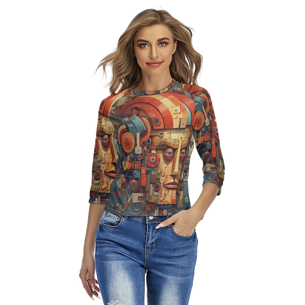 All-Over Print Women's Raglan Sleeves T-shirts