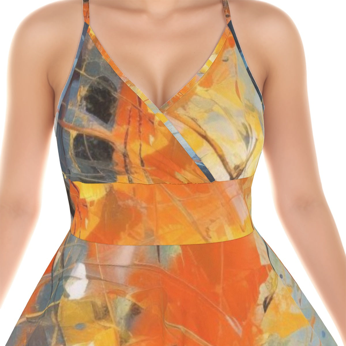 All-Over Print Women‘s Cross Cami Dress