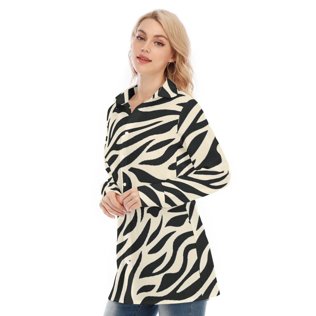 All-Over Print Women's Long Shirt