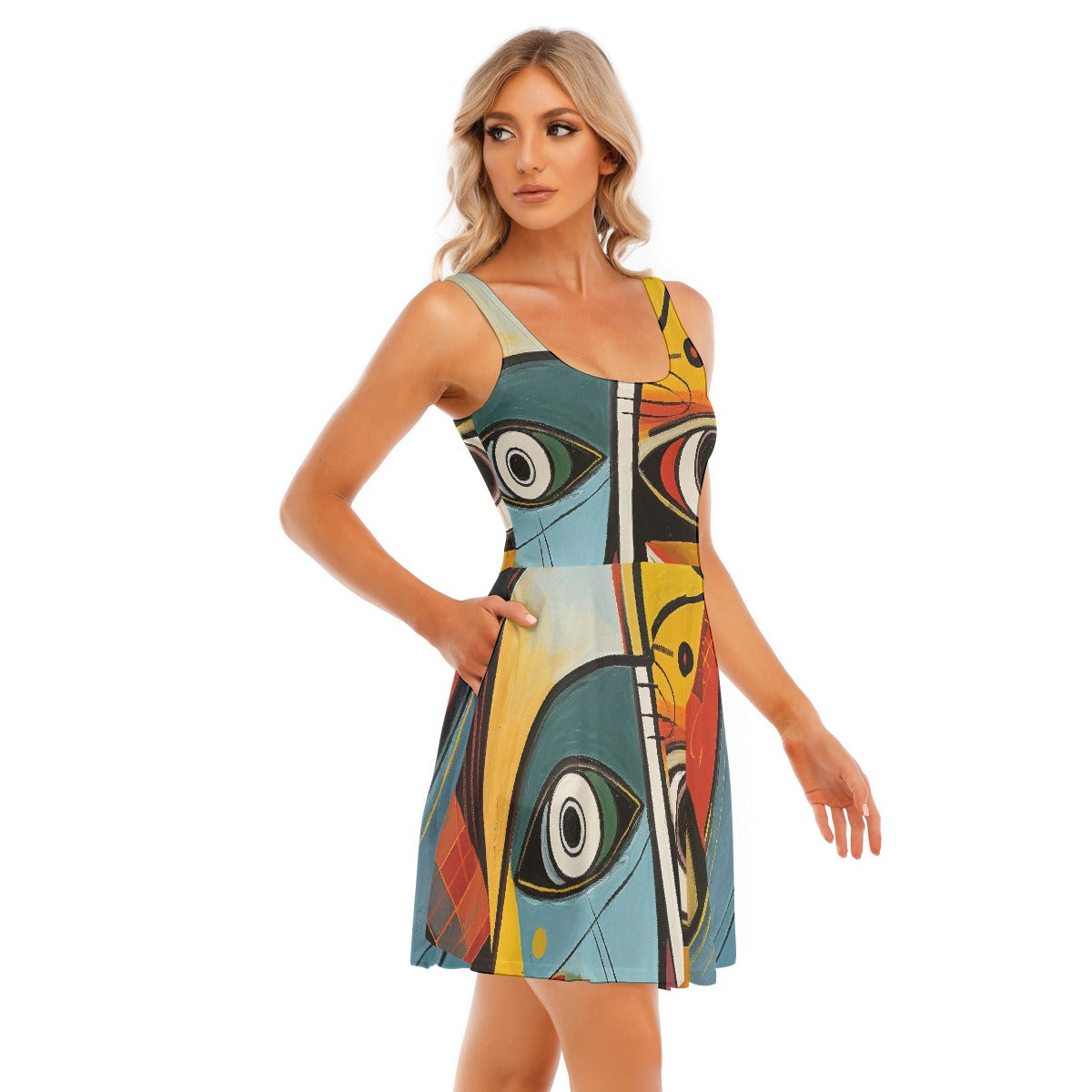 All-Over Print Women's Tank Vest Dress