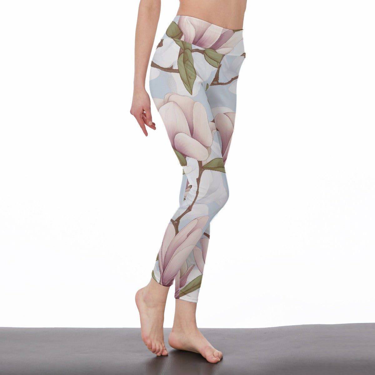 All-Over Print Women's High Waist Leggings | Side Stitch Closure