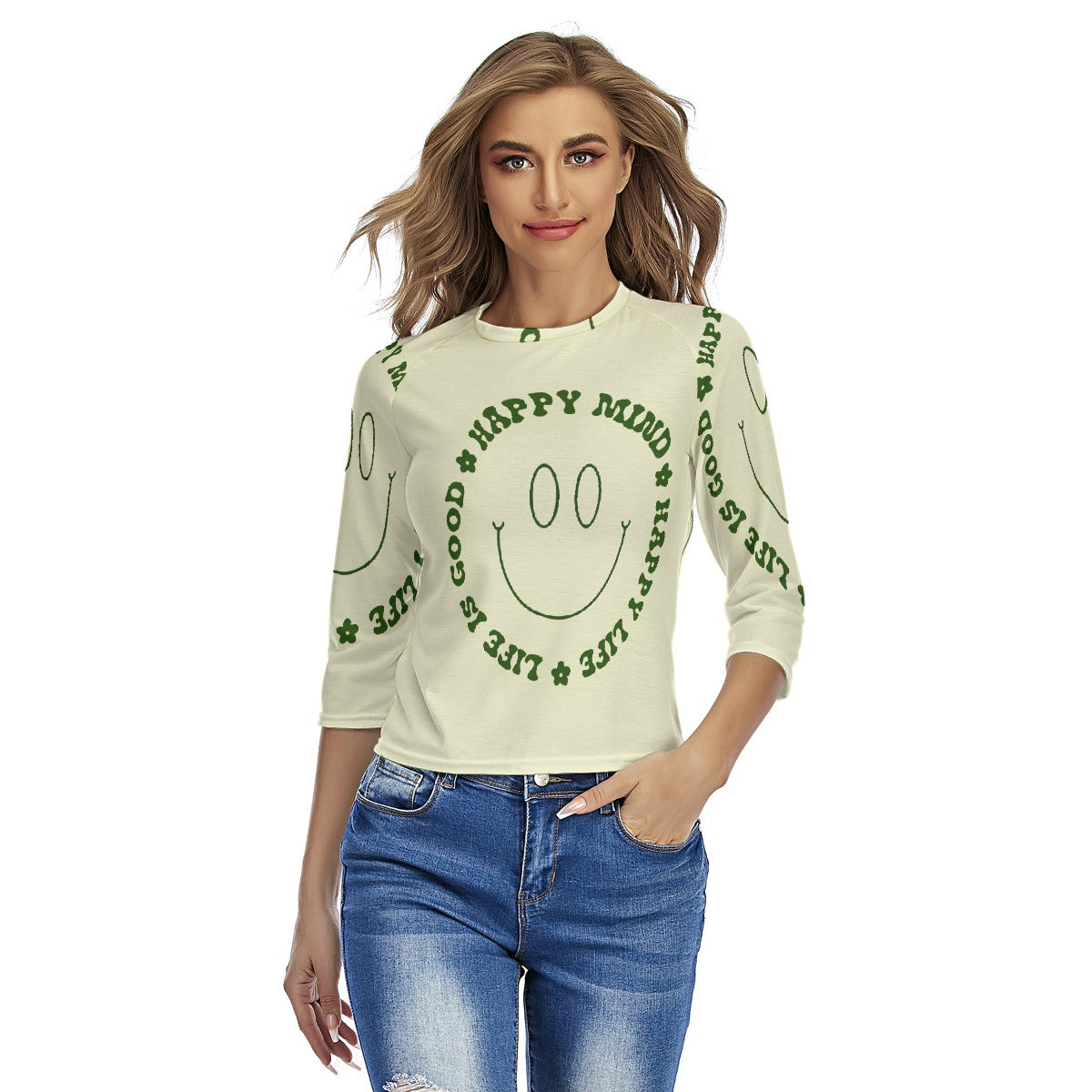 All-Over Print Women's Raglan Sleeves T-shirts