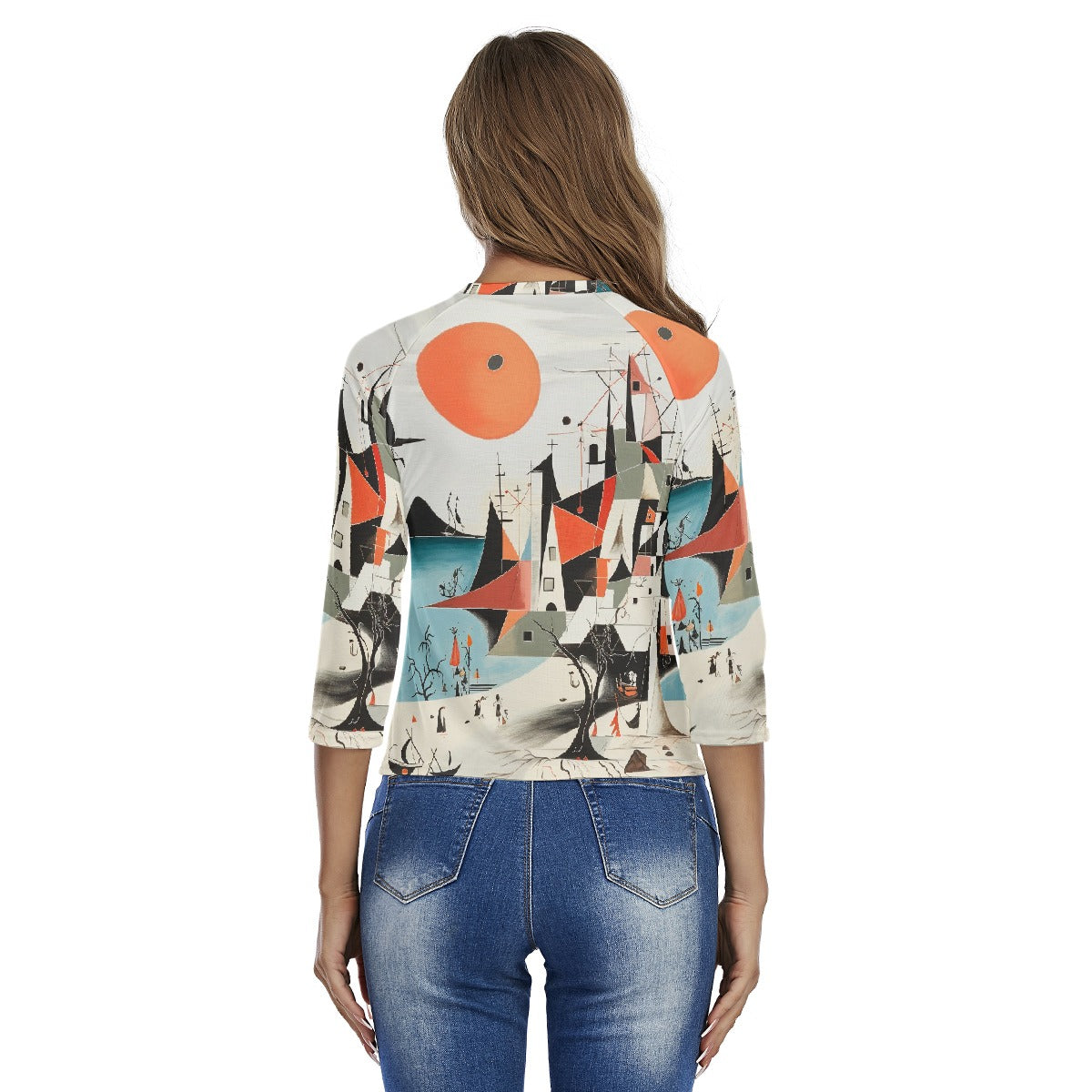 All-Over Print Women's Raglan Sleeves T-shirts