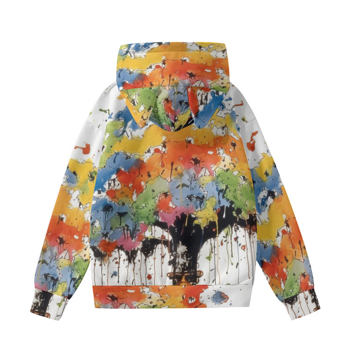 All-Over Print Women’s Hoodie With Decorative Ears