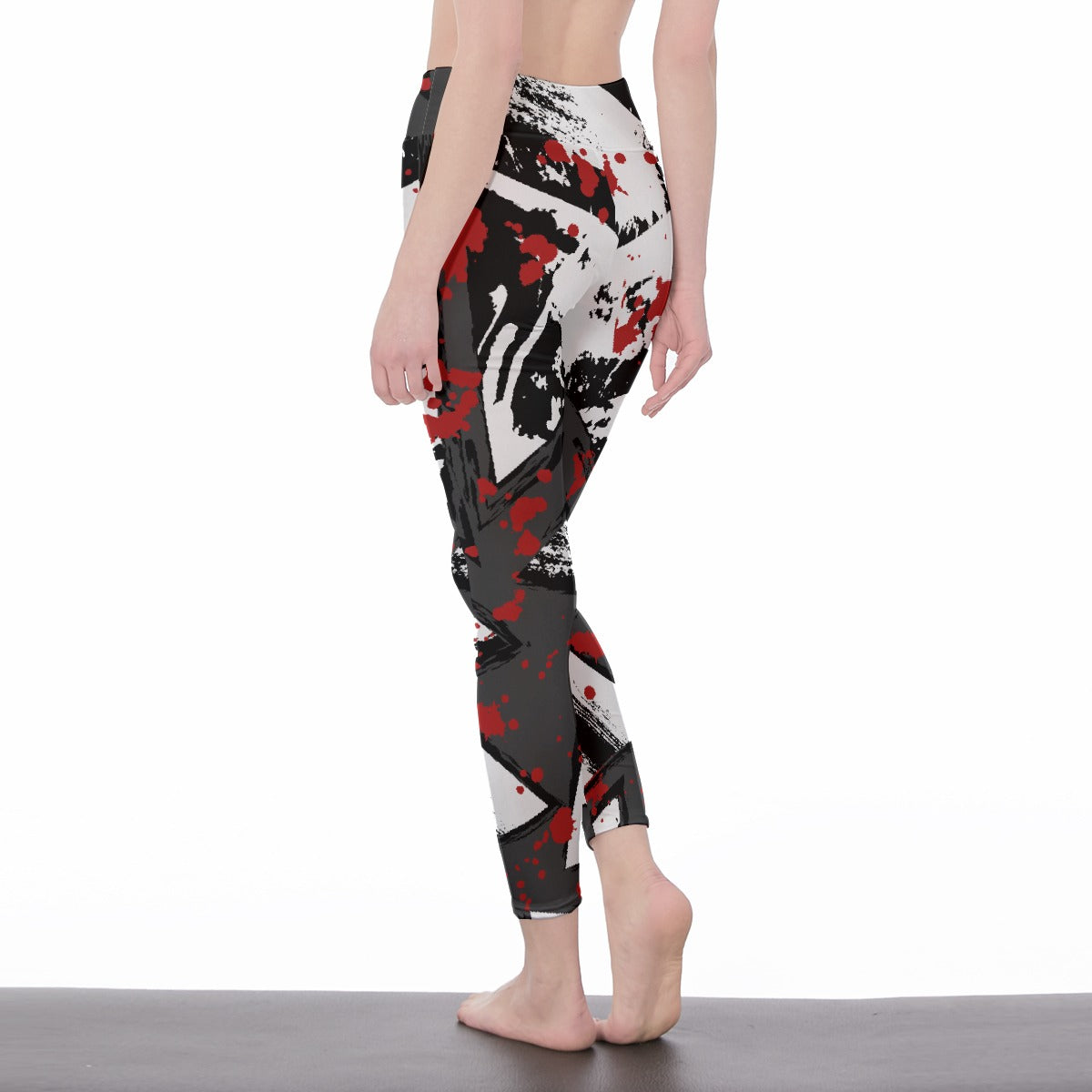 All-Over Print Women's High Waist Leggings | Side Stitch Closure