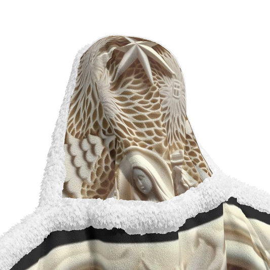 All-Over Print Unisex Wearable Hooded Blanket