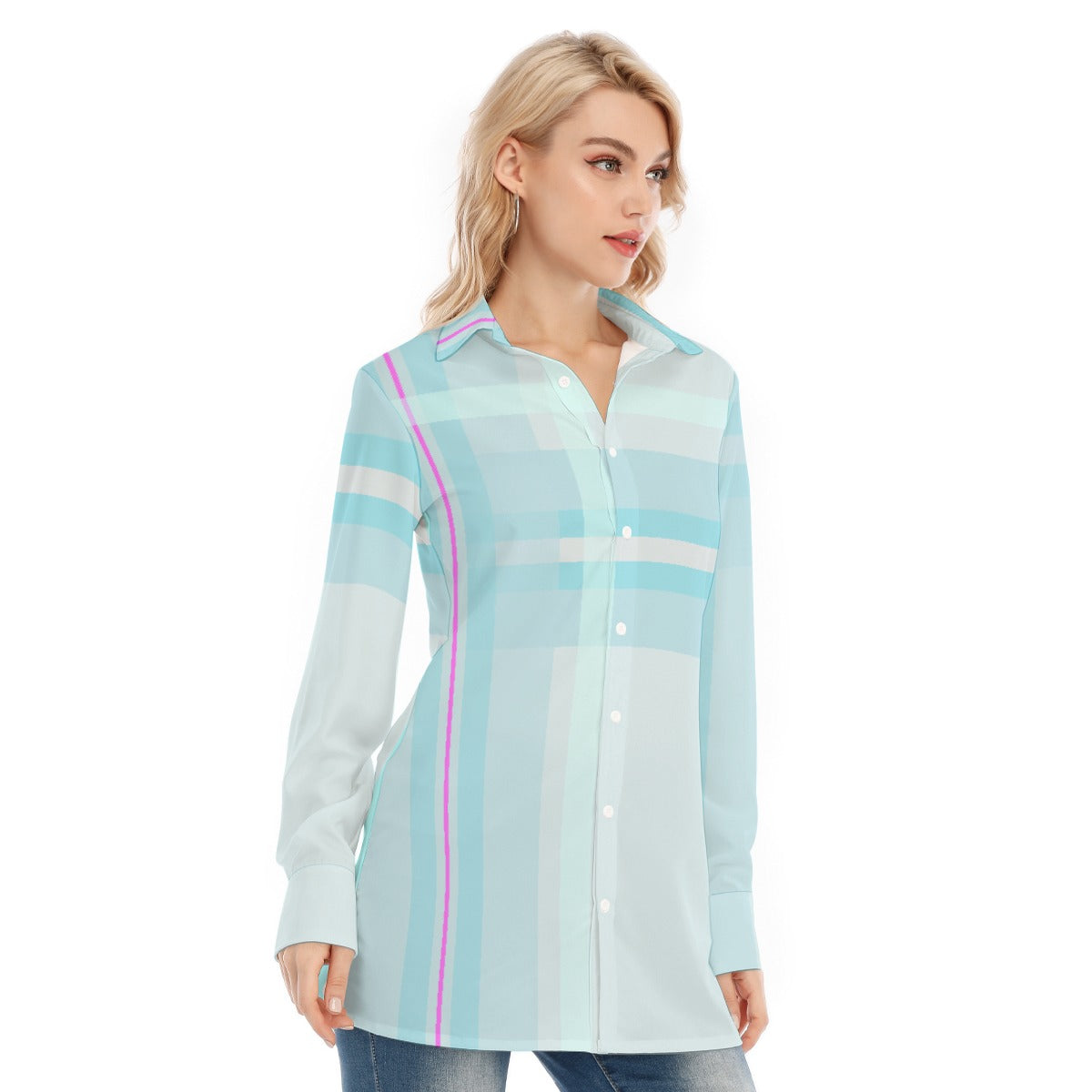 All-Over Print Women's Long Shirt