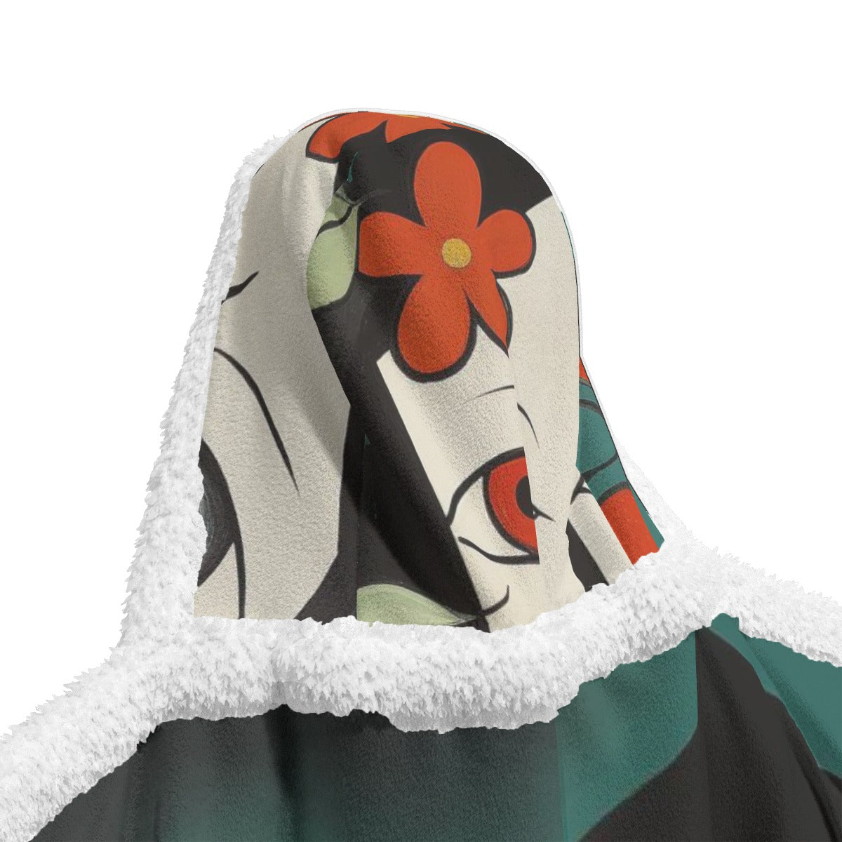 All-Over Print Unisex Wearable Hooded Blanket