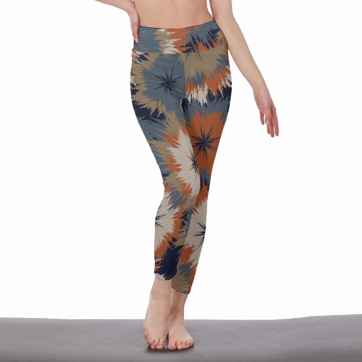 All-Over Print Women's High Waist Leggings | Side Stitch Closure