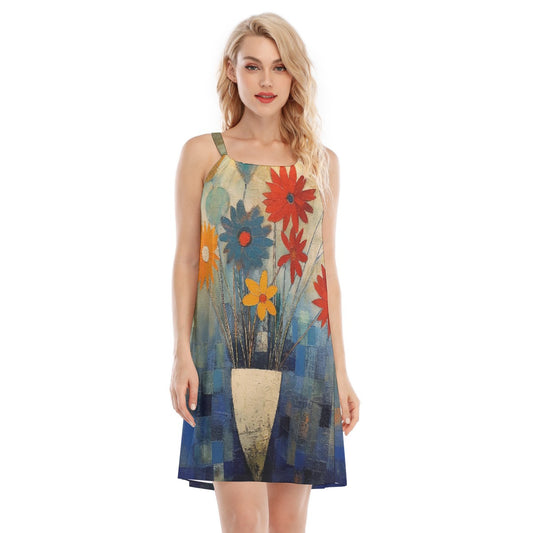 All-Over Print Women's O-neck Cami Dress