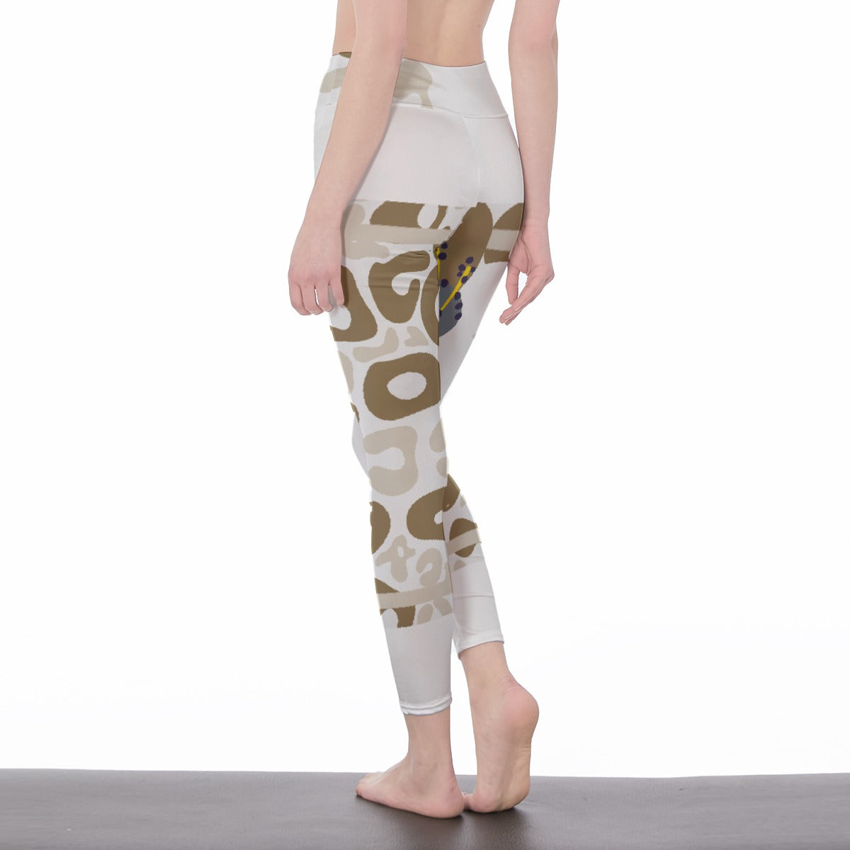 All-Over Print Women's High Waist Leggings | Side Stitch Closure