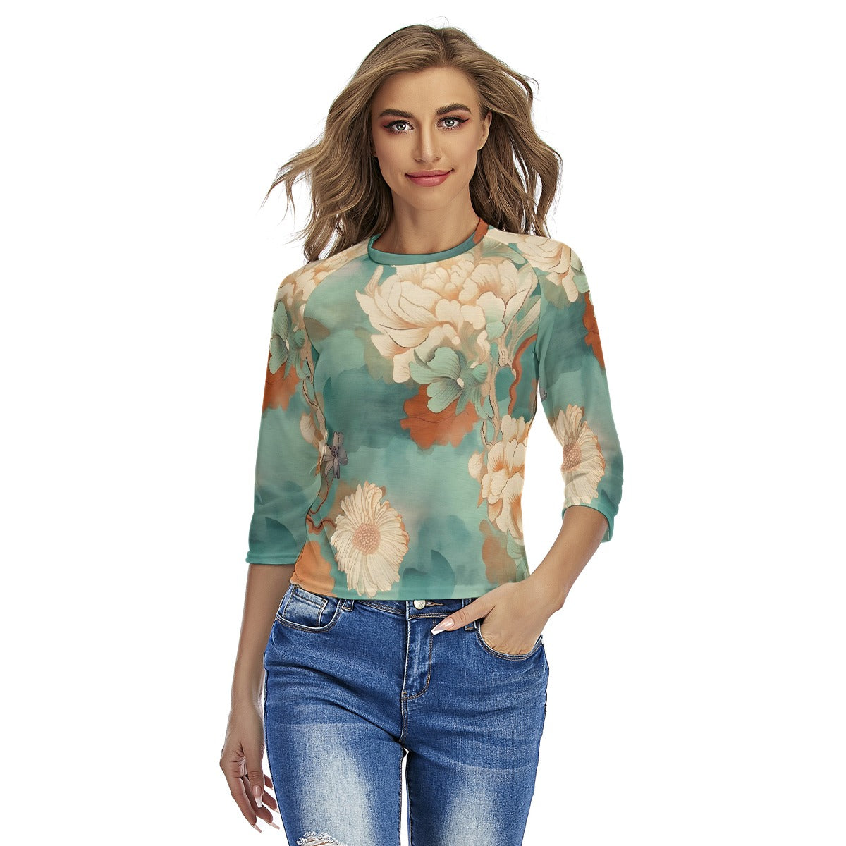 All-Over Print Women's Raglan Sleeves T-shirts