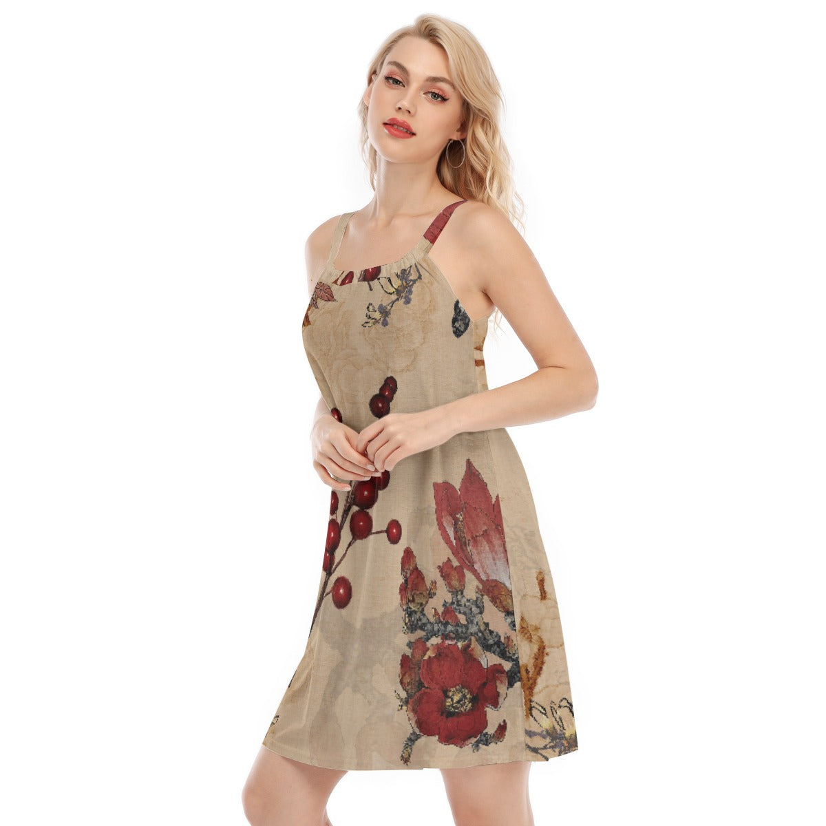 All-Over Print Women's Sleeveless Cami Dress