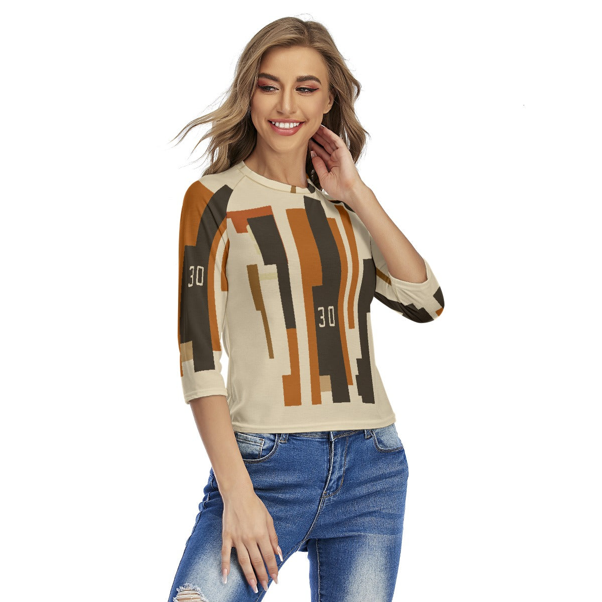 All-Over Print Women's Raglan Sleeves T-shirts